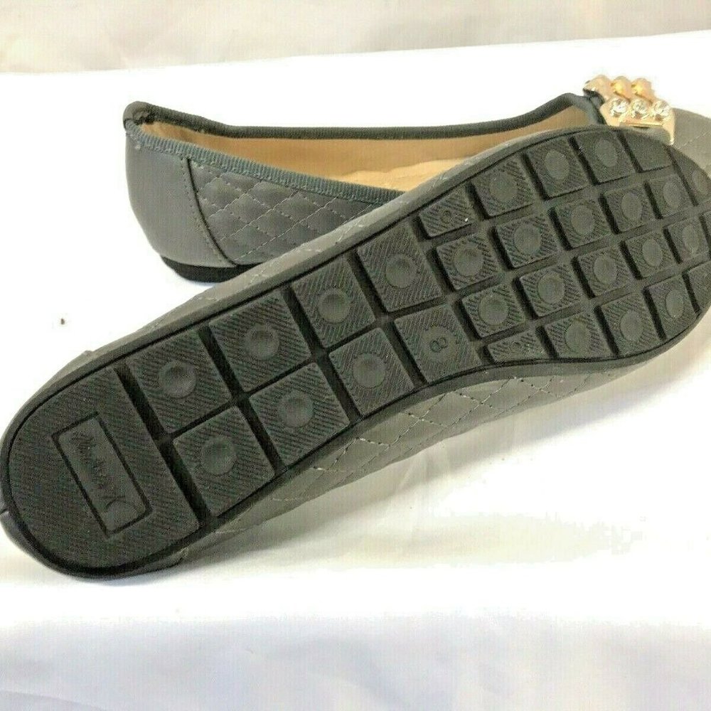 VICTORIA K Womens Quilted Ballet Flats Shoes 8 - Picture 5 of 6